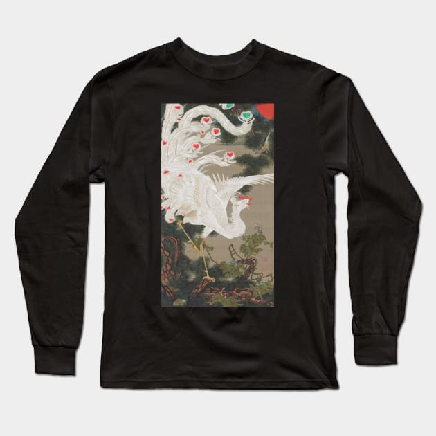 Ito Jakuchu: Phoenix Long Sleeve T-Shirt by topower